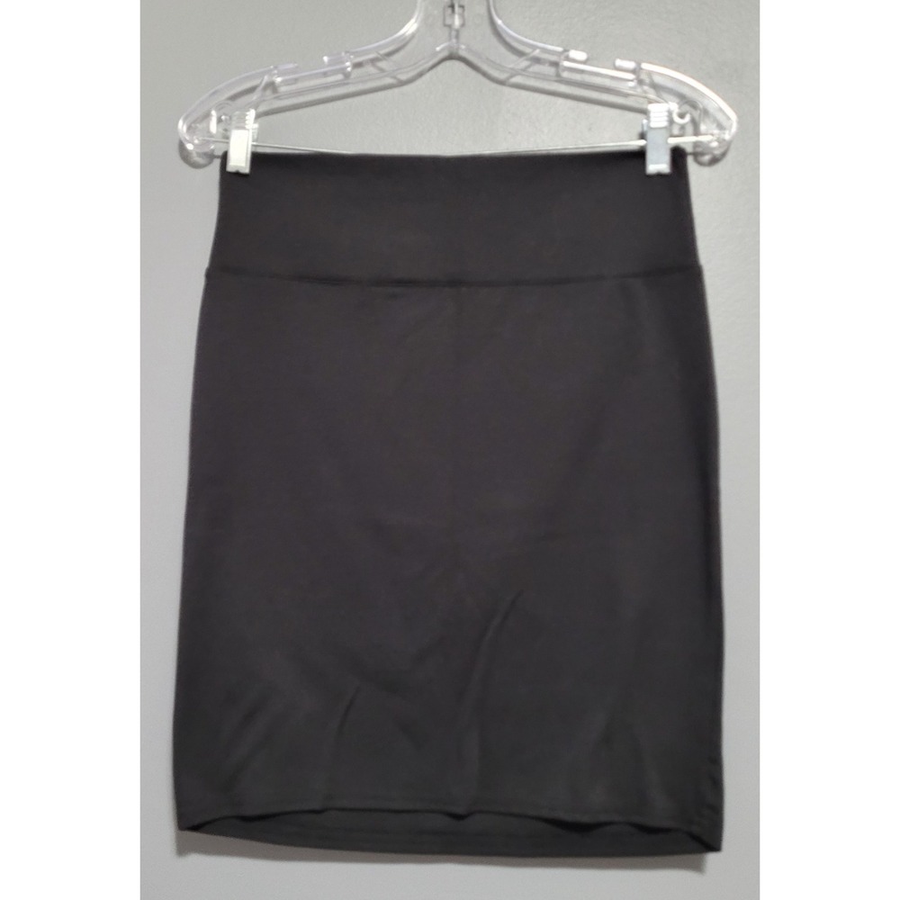 Warehouse One Women's Black Mini Stretchy Slip On Dressy Skirt Size‎ Small